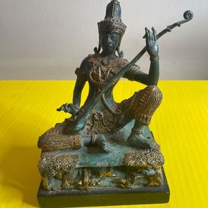 Gilded Bronze Statue Of Thai Prince